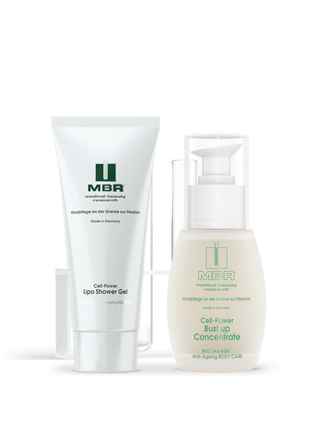 product arrangement of neck & decollete cream - biochange anti aging body care collection