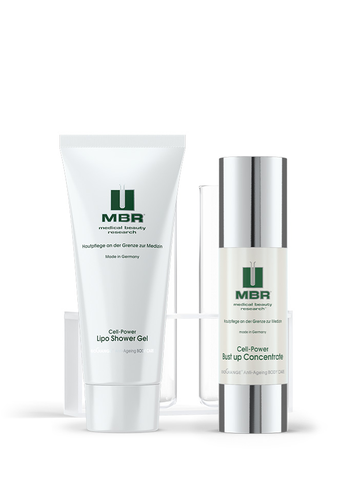 product arrangement of neck & decollete cream - biochange anti aging body care collection